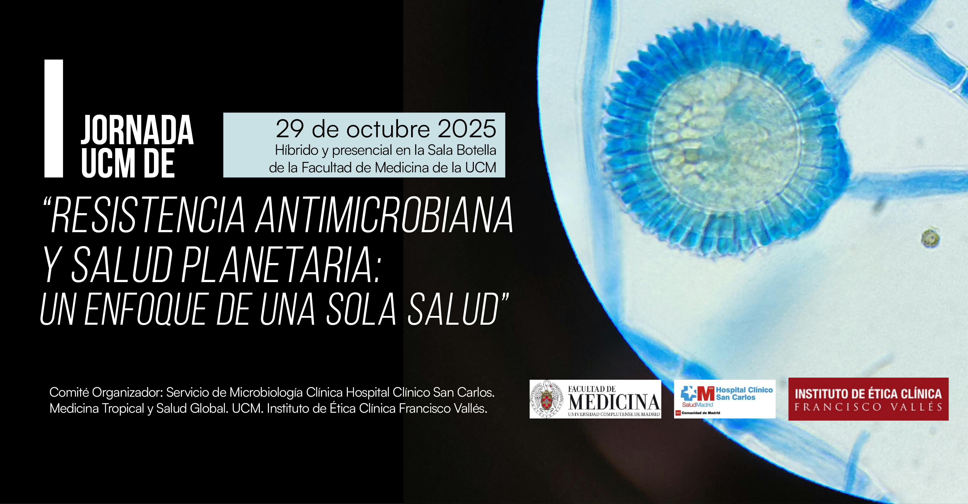 Inscríbete en La I Jornada UCM “Resistencia Antimicrobiana y Salud Planetaria: Un Enfoque de Una Sola Salud”